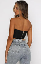 Daniella Faux Leather Top