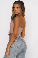 Daniella Faux Leather Top