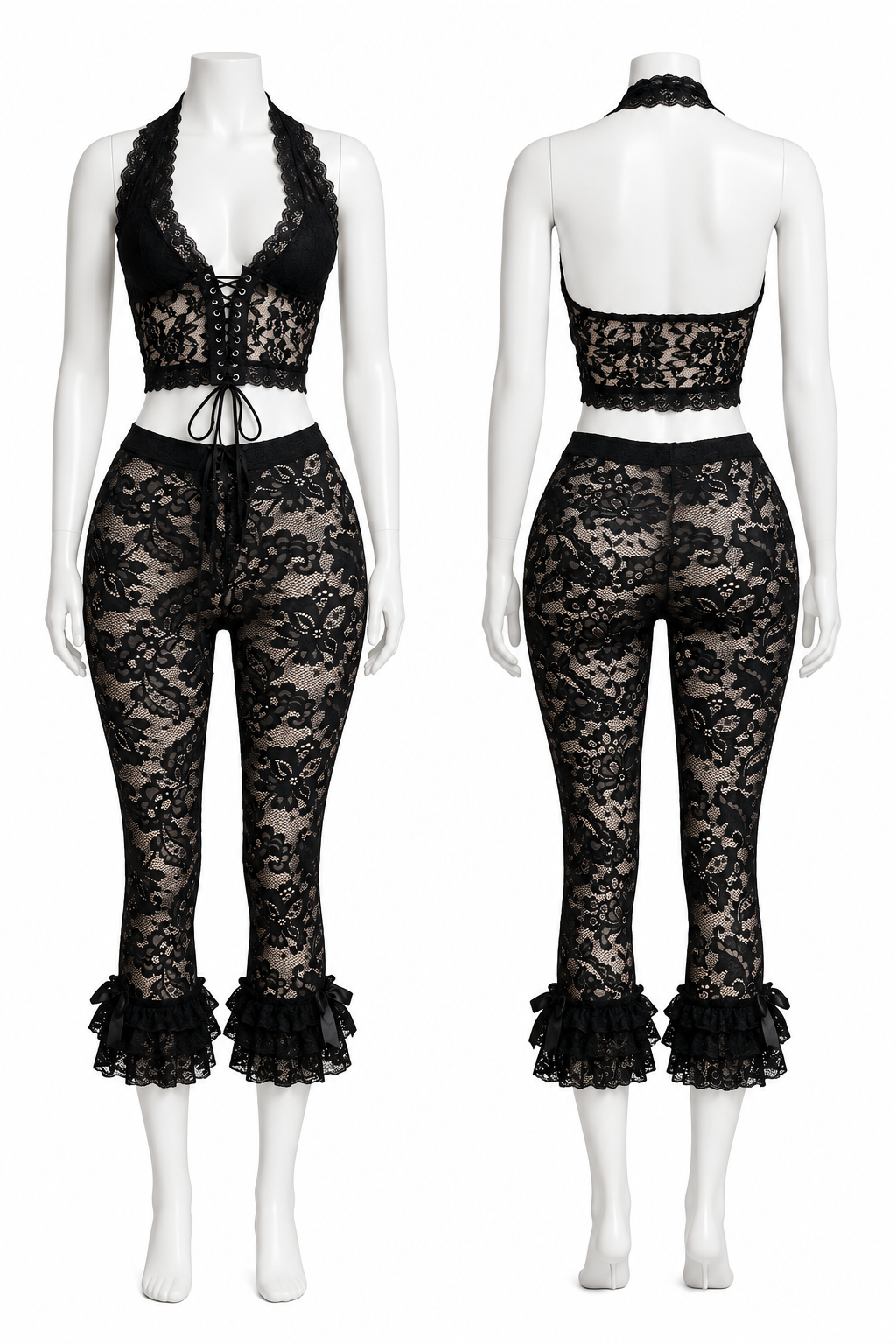 Bella Noir Lace Set