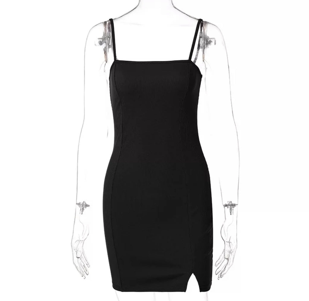 Night Out Ribbed Mini Dress