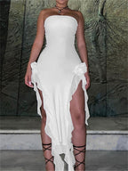 Villa Babe High Slit Dress